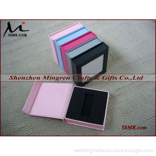 Leather Paper Linen USB Box